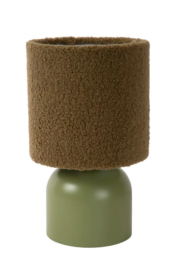 Lucide WOOLLY - Lámpara de mesa - Ø 16 cm - 1xE14 - Verde - apagado